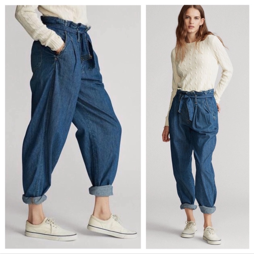 Polo Ralph Lauren 100% Cotton Paperbag Jeans Sz 27